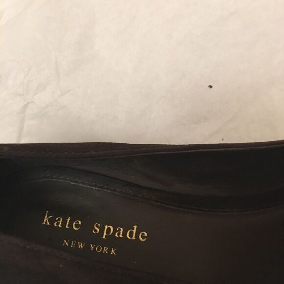 Kate Spade brown suede loafers tassels shoes size 7 - Picture 4 of 8